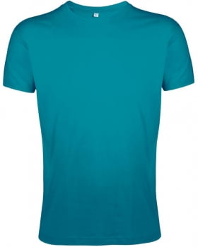 Футболка мужская приталенная REGENT FIT 150, винтажный синий купить с нанесением логотипа оптом на заказ в интернет-магазине Санкт-Петербург