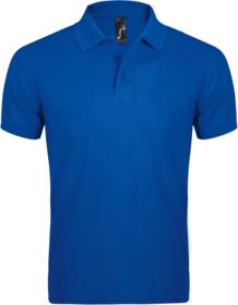 Рубашка поло мужская PRIME MEN 200 ярко-синяя купить оптом с нанесение логотипа в Санкт-Петербурге