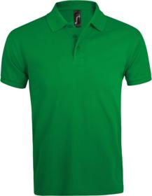 Рубашка поло мужская PRIME MEN 200 ярко-зеленая купить оптом с нанесение логотипа в Санкт-Петербурге