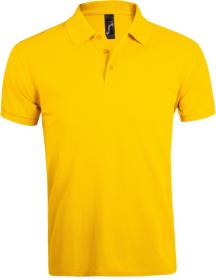 Рубашка поло мужская PRIME MEN 200 желтая купить оптом с нанесение логотипа в Санкт-Петербурге