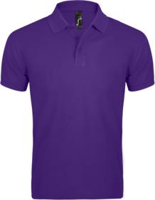 Рубашка поло мужская PRIME MEN 200 темно-фиолетовая купить оптом с нанесение логотипа в Санкт-Петербурге