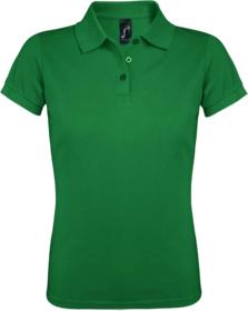 Рубашка поло женская PRIME WOMEN 200 ярко-зеленая купить оптом с нанесение логотипа в Санкт-Петербурге