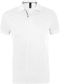 Рубашка поло мужская PORTLAND MEN 200 белая купить оптом с нанесение логотипа в Санкт-Петербурге