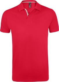 Рубашка поло мужская PORTLAND MEN 200 красная купить оптом с нанесение логотипа в Санкт-Петербурге