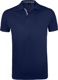 Рубашка поло мужская PORTLAND MEN 200 темно-синяя купить оптом с нанесение логотипа в Санкт-Петербурге