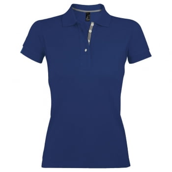 Рубашка поло женская PORTLAND WOMEN синий ультрамарин купить с нанесением логотипа оптом на заказ в интернет-магазине Санкт-Петербург