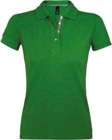 Рубашка поло женская PORTLAND WOMEN 200 зеленая купить оптом с нанесение логотипа в Санкт-Петербурге