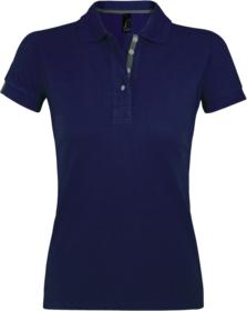 Рубашка поло женская PORTLAND WOMEN 200 темно-синяя купить оптом с нанесение логотипа в Санкт-Петербурге