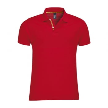 Рубашка поло мужская PATRIOT 200, красная купить с нанесением логотипа оптом на заказ в интернет-магазине Санкт-Петербург