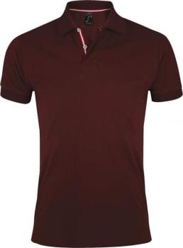 Рубашка поло мужская PATRIOT 200, бордовая купить с нанесением логотипа оптом на заказ в интернет-магазине Санкт-Петербург