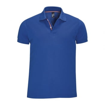 Рубашка поло мужская PATRIOT 200, ярко-синяя купить с нанесением логотипа оптом на заказ в интернет-магазине Санкт-Петербург