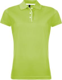 Рубашка поло женская PERFORMER WOMEN 180 зеленое яблоко купить оптом с нанесение логотипа в Санкт-Петербурге