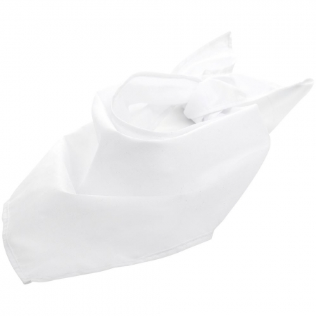 Шейный платок Bandana, белый купить с нанесением логотипа оптом на заказ в интернет-магазине Санкт-Петербург