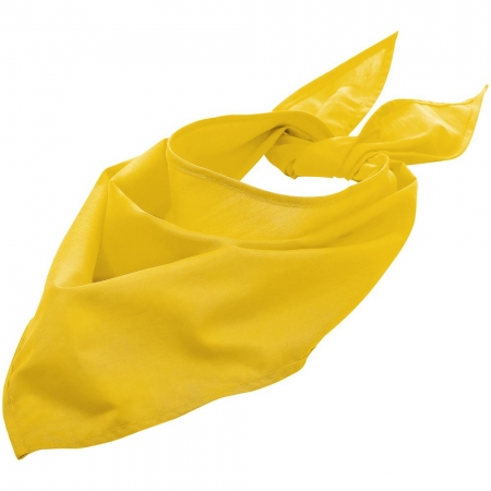 Шейный платок Bandana, желтый купить с нанесением логотипа оптом на заказ в интернет-магазине Санкт-Петербург