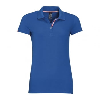 Рубашка поло PATRIOT WOMEN ярко-синяя купить с нанесением логотипа оптом на заказ в интернет-магазине Санкт-Петербург