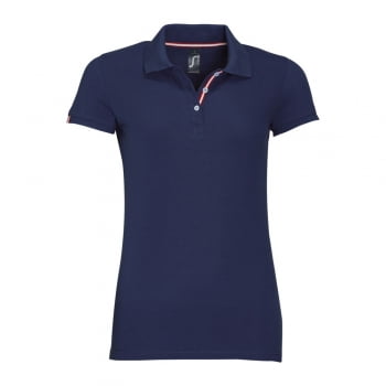 Рубашка поло PATRIOT WOMEN темно-синяя купить с нанесением логотипа оптом на заказ в интернет-магазине Санкт-Петербург