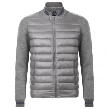 Куртка унисекс VOLCANO, серый меланж с серым купить с нанесением логотипа оптом на заказ в интернет-магазине Санкт-Петербург