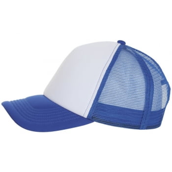 Бейсболка BUBBLE, синяя с белым купить с нанесением логотипа оптом на заказ в интернет-магазине Санкт-Петербург