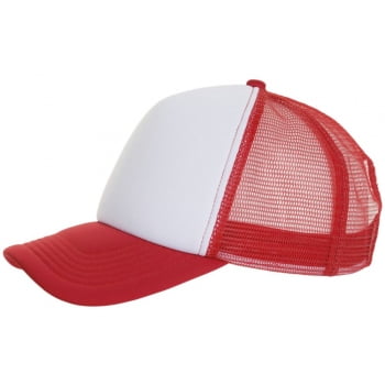 Бейсболка BUBBLE, красная с белым купить с нанесением логотипа оптом на заказ в интернет-магазине Санкт-Петербург
