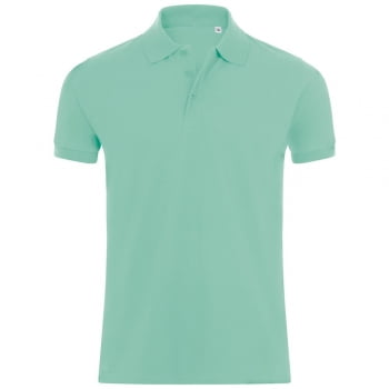 Рубашка поло мужская PHOENIX MEN, зеленая мята купить с нанесением логотипа оптом на заказ в интернет-магазине Санкт-Петербург