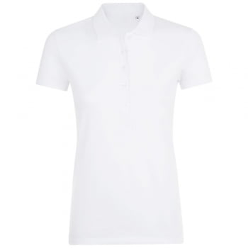 Рубашка поло женская PHOENIX WOMEN, белая купить с нанесением логотипа оптом на заказ в интернет-магазине Санкт-Петербург