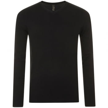 Пуловер мужской GLORY MEN, черный купить с нанесением логотипа оптом на заказ в интернет-магазине Санкт-Петербург