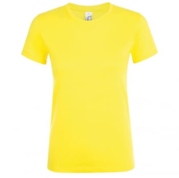 Футболка женская REGENT WOMEN, лимонно-желтая купить с нанесением логотипа оптом на заказ в интернет-магазине Санкт-Петербург