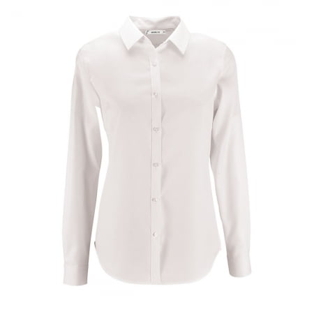 Рубашка женская BRODY WOMEN белая купить с нанесением логотипа оптом на заказ в интернет-магазине Санкт-Петербург