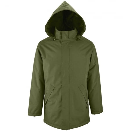 Куртка на стеганой подкладке Robyn, темно-зеленая купить с нанесением логотипа оптом на заказ в интернет-магазине Санкт-Петербург