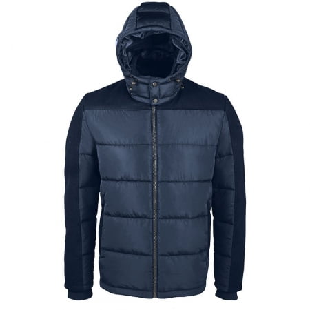 Куртка мужская Reggie, темно-синяя купить с нанесением логотипа оптом на заказ в интернет-магазине Санкт-Петербург