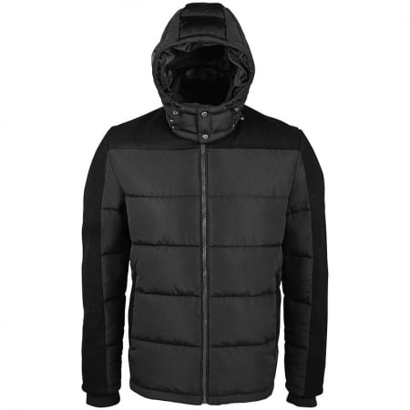Куртка мужская Reggie, черная купить с нанесением логотипа оптом на заказ в интернет-магазине Санкт-Петербург
