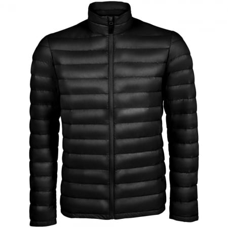 Куртка мужская Wilson Men, черная купить с нанесением логотипа оптом на заказ в интернет-магазине Санкт-Петербург