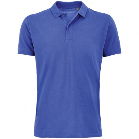 Рубашка поло мужская Planet Men, ярко-синяя купить с нанесением логотипа оптом на заказ в интернет-магазине Санкт-Петербург