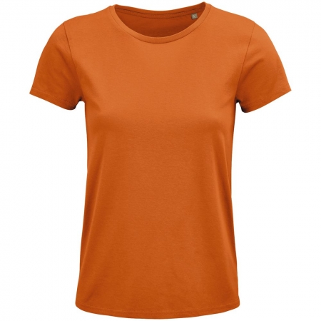 Футболка женская Crusader Women, оранжевая купить с нанесением логотипа оптом на заказ в интернет-магазине Санкт-Петербург