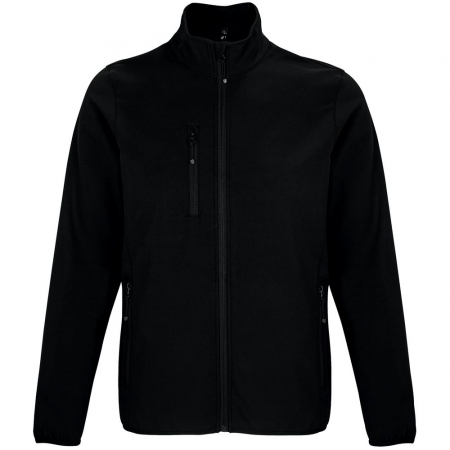 Куртка мужская Falcon Men, черная купить с нанесением логотипа оптом на заказ в интернет-магазине Санкт-Петербург