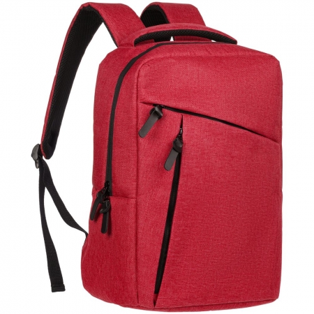 Рюкзак для ноутбука Onefold, красный купить с нанесением логотипа оптом на заказ в интернет-магазине Санкт-Петербург