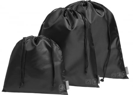 Дорожный набор сумок Stora, черный купить с нанесением логотипа оптом на заказ в интернет-магазине Санкт-Петербург