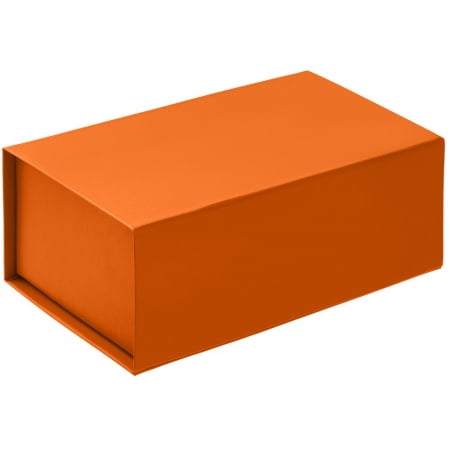 Коробка LumiBox, оранжевая купить с нанесением логотипа оптом на заказ в интернет-магазине Санкт-Петербург