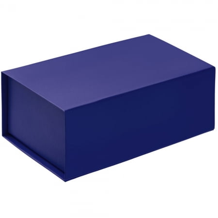 Коробка LumiBox, синяя купить с нанесением логотипа оптом на заказ в интернет-магазине Санкт-Петербург