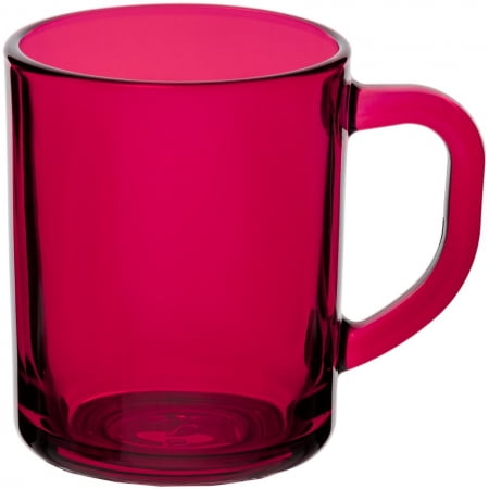 Кружка Enjoy, ярко-розовая (фуксия) купить с нанесением логотипа оптом на заказ в интернет-магазине Санкт-Петербург