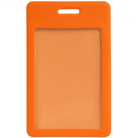 Чехол для карточки/пропуска Devon, оранжевый купить с нанесением логотипа оптом на заказ в интернет-магазине Санкт-Петербург