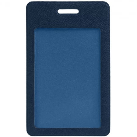 Чехол для карточки/пропуска Devon, синий купить с нанесением логотипа оптом на заказ в интернет-магазине Санкт-Петербург