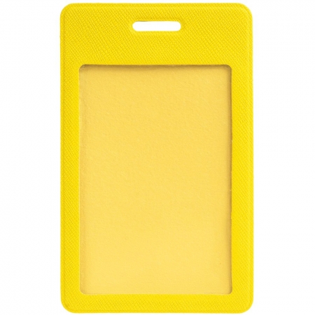 Чехол для пропуска Devon, желтый купить с нанесением логотипа оптом на заказ в интернет-магазине Санкт-Петербург