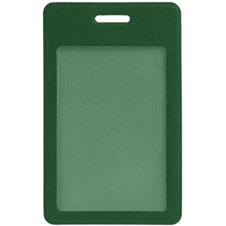 Чехол для пропуска Devon, темно-зеленый купить с нанесением логотипа оптом на заказ в интернет-магазине Санкт-Петербург