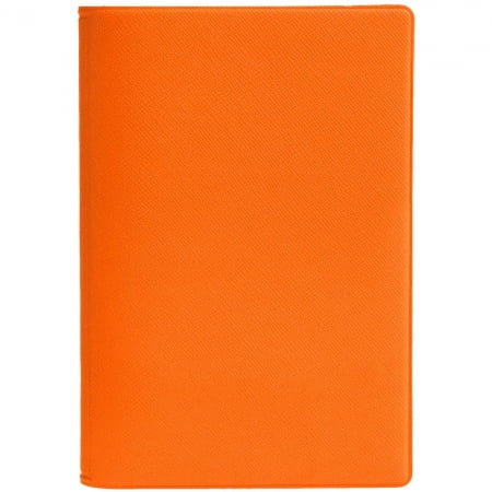 Обложка для паспорта Devon, оранжевая купить с нанесением логотипа оптом на заказ в интернет-магазине Санкт-Петербург
