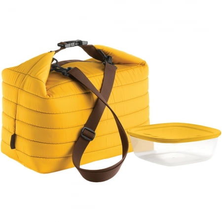 Набор Handy: термосумка и контейнер, большой, желтый купить с нанесением логотипа оптом на заказ в интернет-магазине Санкт-Петербург
