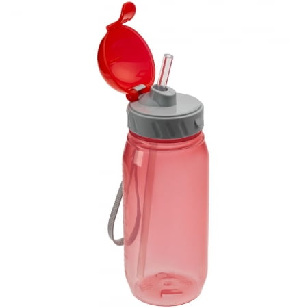 Бутылка для воды Aquarius, красная купить с нанесением логотипа оптом на заказ в интернет-магазине Санкт-Петербург