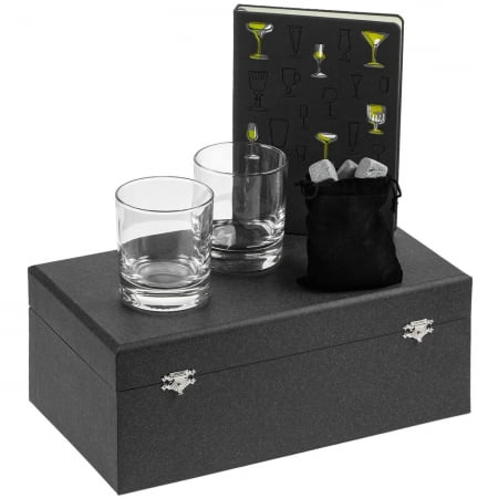 Набор «Культура пития», с бокалами и камнями для виски купить с нанесением логотипа оптом на заказ в интернет-магазине Санкт-Петербург