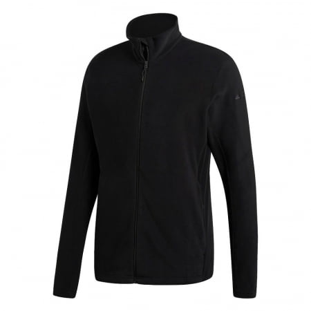 Куртка флисовая мужская Tivid, черная купить с нанесением логотипа оптом на заказ в интернет-магазине Санкт-Петербург