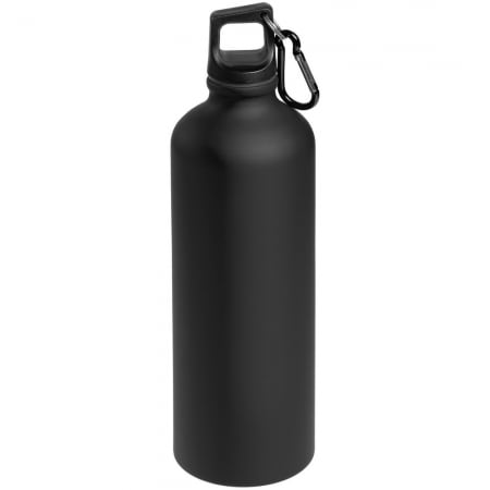Бутылка для воды Al, черная купить с нанесением логотипа оптом на заказ в интернет-магазине Санкт-Петербург